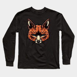 FOXS ORANGE BLUE Long Sleeve T-Shirt